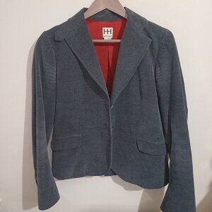 Haute Hippie Cotton Silk Leather Blazer